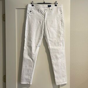 AG white skinny jeans. No stains!